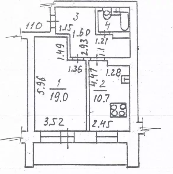 1-к кв. Татарстан, Казань просп. Ямашева, 69 (44.9 м) - Фото 2