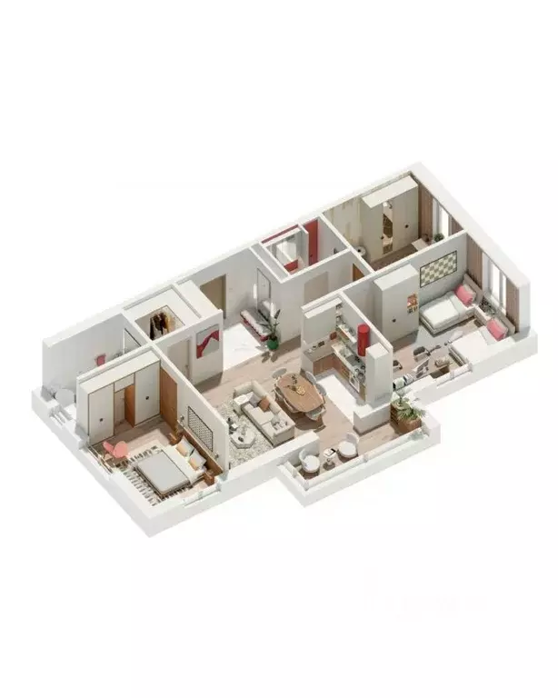 3-к кв. Калужская область, Обнинск Заовражье жилрайон, Новый город ... - Фото 2