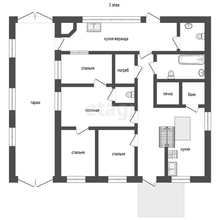 Дом в Федькино, Центральная улица (180 м) - Фото 1
