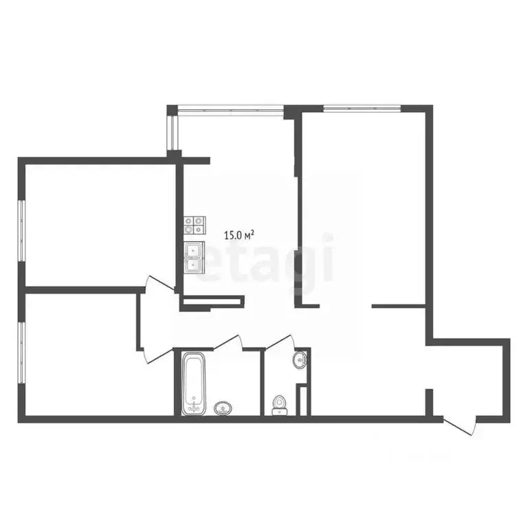 3-к кв. Краснодарский край, Анапа ул. Крылова, 13к2 (76.0 м) - Фото 2