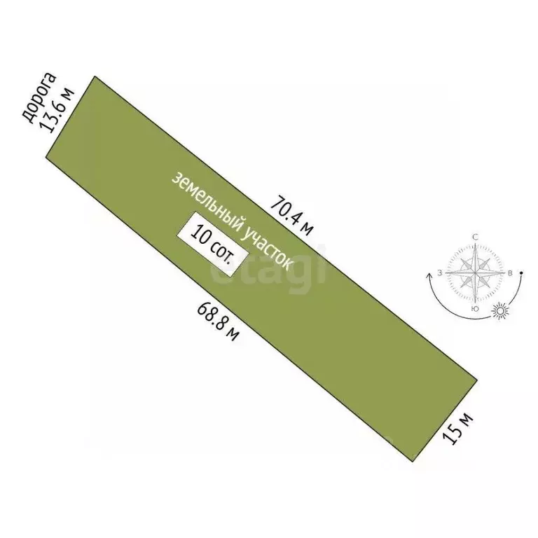 Участок в Башкортостан, Стерлитамакский район, Красноярский сельсовет, ... - Фото 1