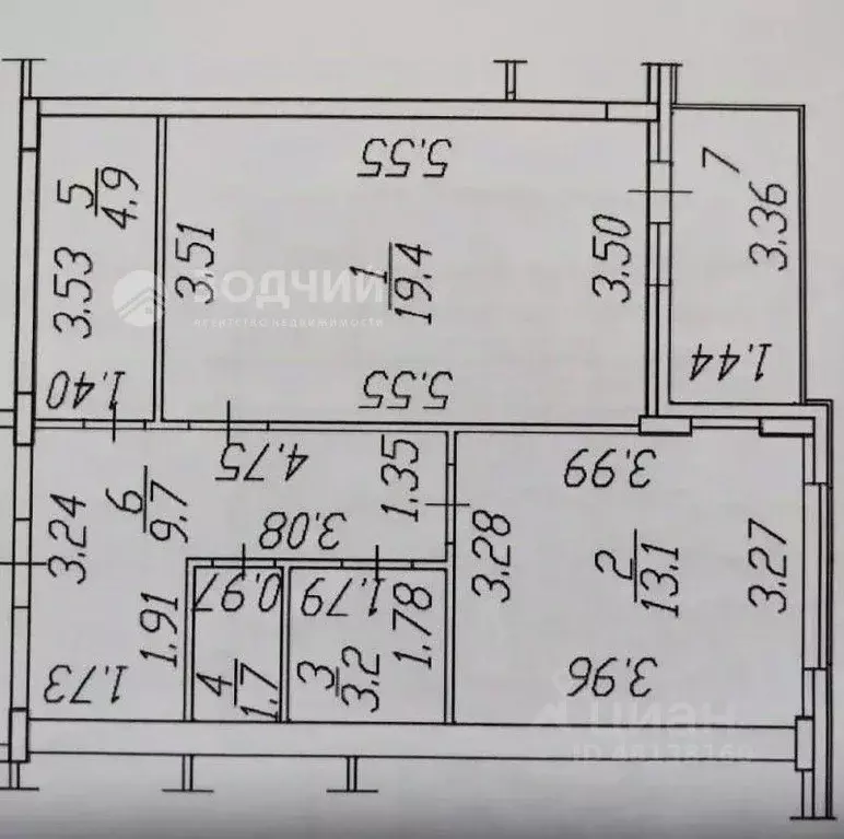 2-к кв. Чувашия, Чебоксары просп. Тракторостроителей, 52к1 (56.8 м) - Фото 2