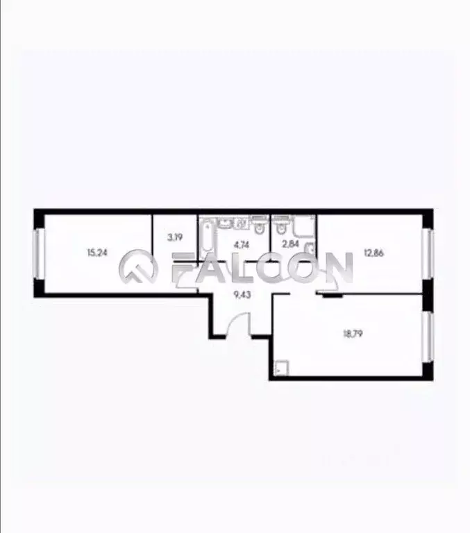 3-к кв. Москва Цимлянская ул., 3к2 (66.0 м) - Фото 2