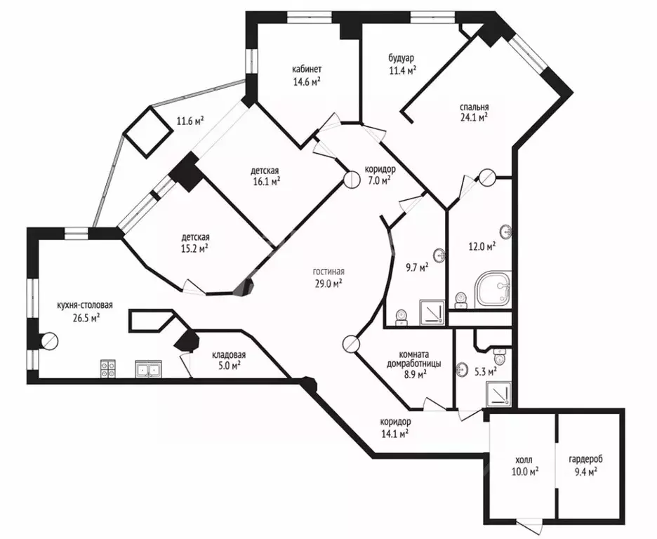 6-к кв. Москва Можайское ш., 2 (236.2 м) - Фото 2