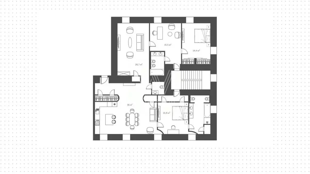 4-к кв. Москва Тверская ул., 29к2 (145.5 м) - Фото 1