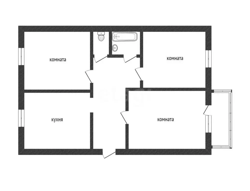 2-комнатная квартира: Златоуст, улица Металлистов, 14 (43.7 м) - Фото 0