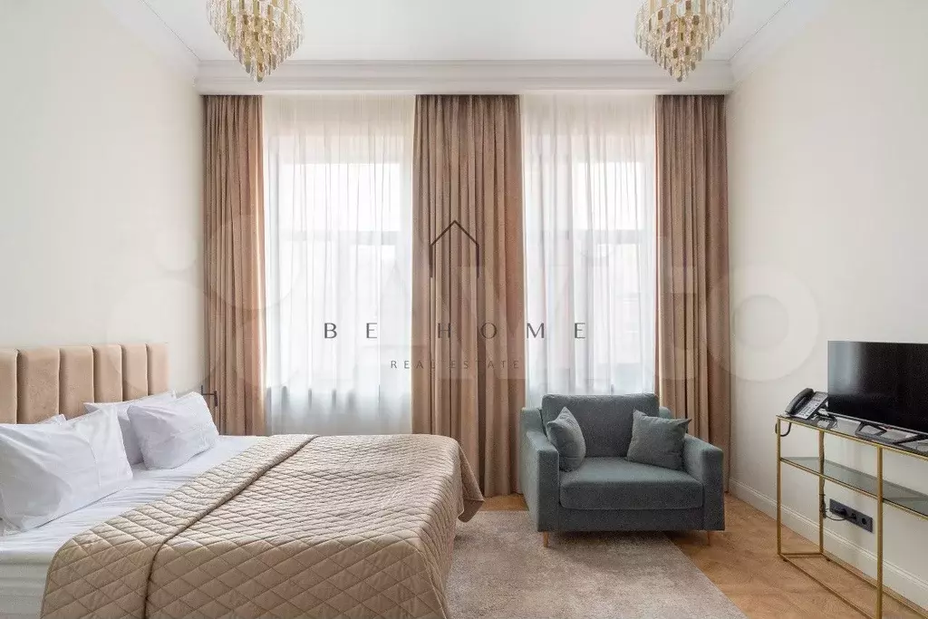 Апартаменты-студия, 38,3 м, 3/6 эт. - Фото 0
