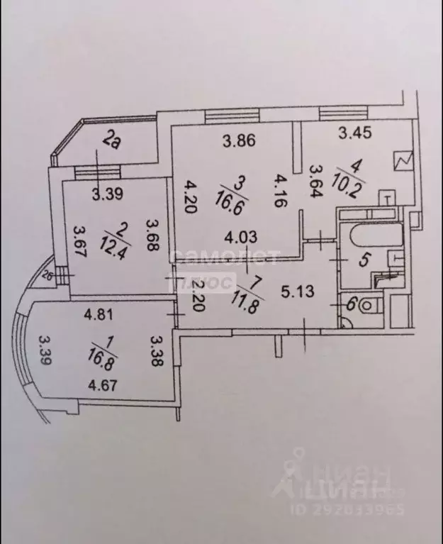 3-к кв. Москва Рублевское ш., 70к1 (73.0 м) - Фото 1