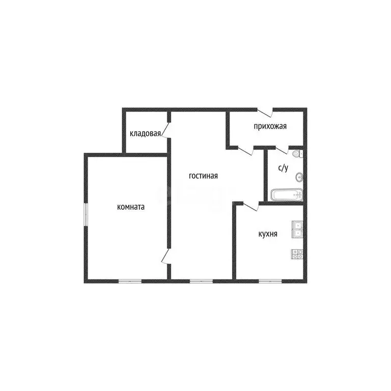 2-комнатная квартира: Тверь, улица Громова, 32 (40 м) - Фото 1