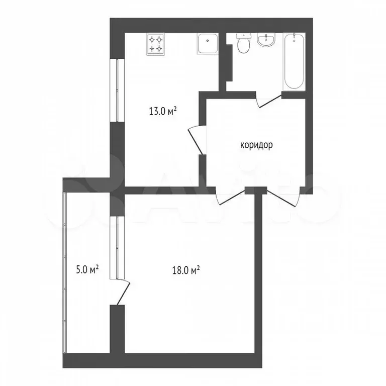 1-к. квартира, 40 м, 10/10 эт. - Фото 0