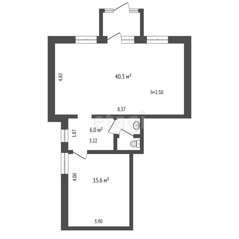 Офис (63.8 м) - Фото 1