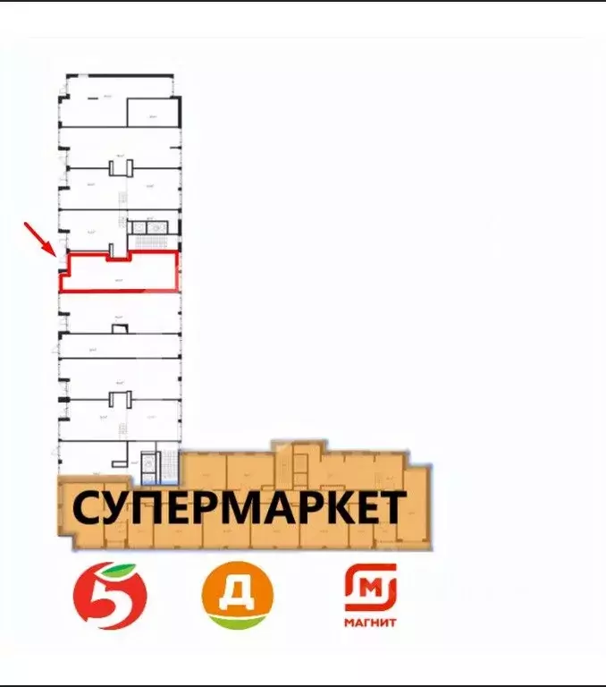 Торговая площадь в Московская область, Химки Клязьма-Старбеево мкр, ... - Фото 2