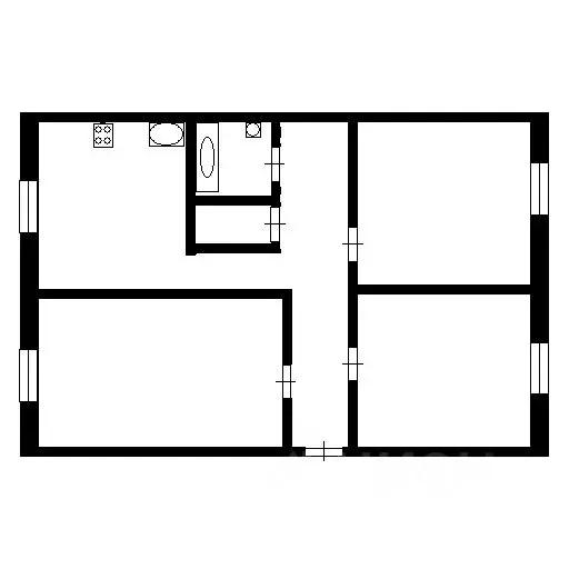 3-к кв. Коми, Сыктывкар Тентюковская ул., 93 (71.7 м) - Фото 1