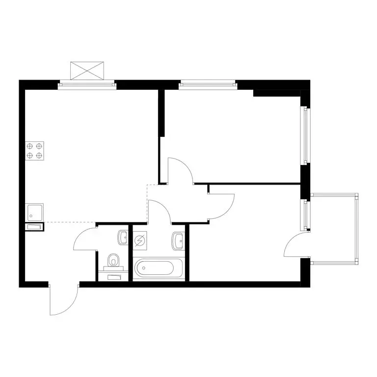 2-комнатная квартира: Казань, ЖК Нокса Парк, 8 (53 м) - Фото 0