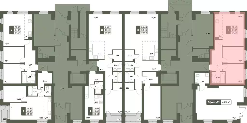 2-комнатная квартира: Уфимский район, село Миловка (54.01 м) - Фото 1