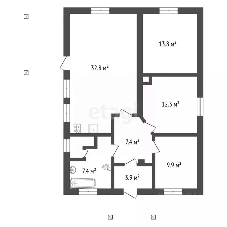 Дом в Воронежская область, Рамонский район, с. Ямное ул. Парковая, 30 ... - Фото 2