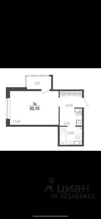 Квартира, студия, 32.2 м - Фото 0