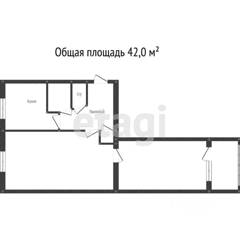 2-к кв. Ростовская область, Ростов-на-Дону просп. Ленина, 63 (43.5 м) - Фото 1