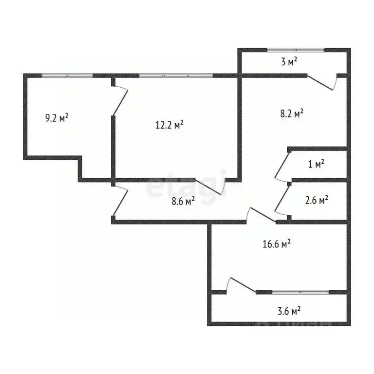 3-к кв. Дагестан, Каспийск ул. И.В. Сталина, 1 (65.0 м) - Фото 1