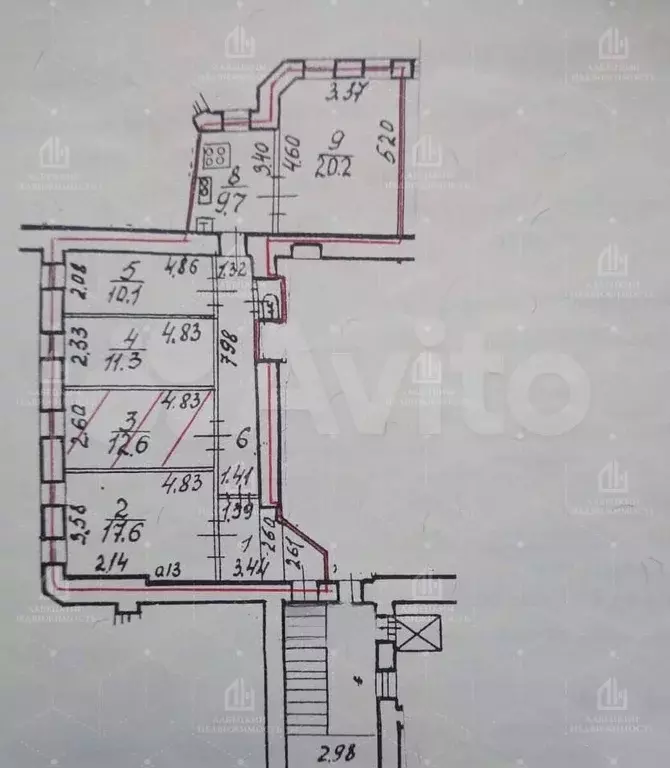 Комната 12,6 м в 5-к., 4/6 эт. - Фото 1