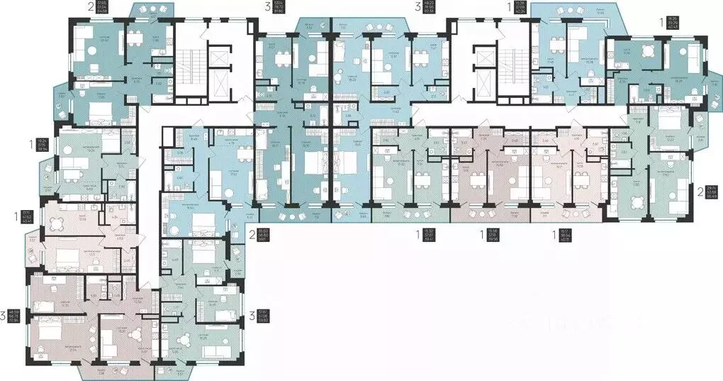 2-к кв. Архангельская область, Архангельск Московский просп. (59.11 м) - Фото 2