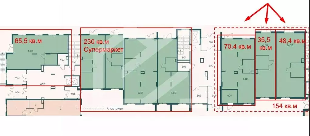 Торговая площадь в Московская область, Одинцовский городской округ, с. ... - Фото 1