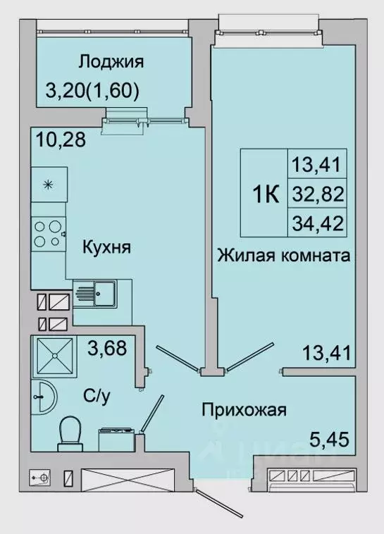 1-к кв. Ростовская область, Батайск ул. Булгакова, 11 (34.42 м) - Фото 0