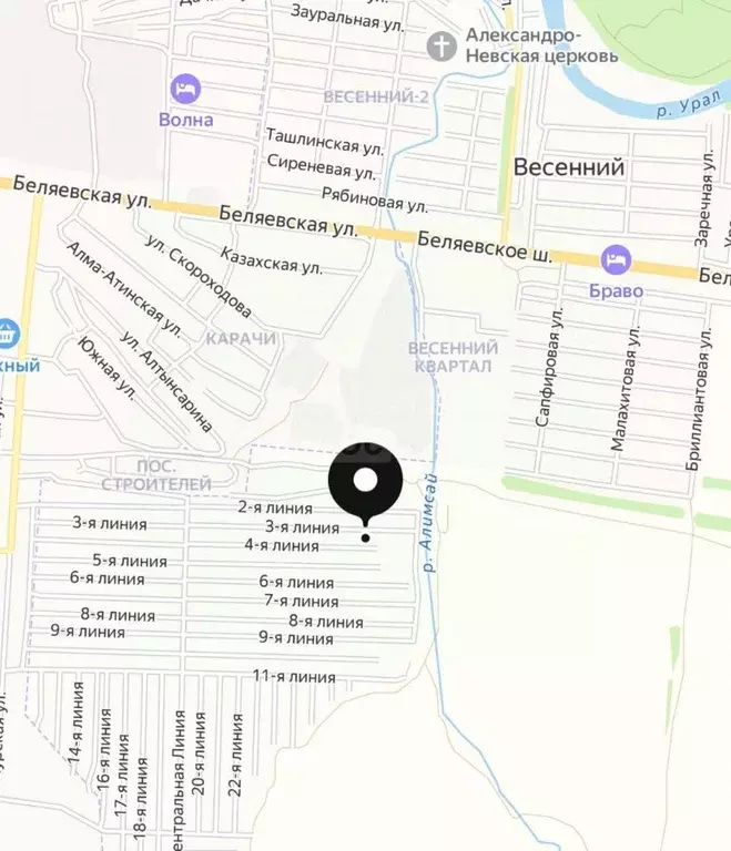 Участок в Оренбургская область, Оренбург Мичуринец СНТСН, 4-я линия ... - Фото 2