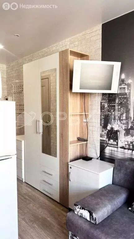 Квартира-студия: Тюмень, улица Новосёлов, 115 (15.9 м) - Фото 1