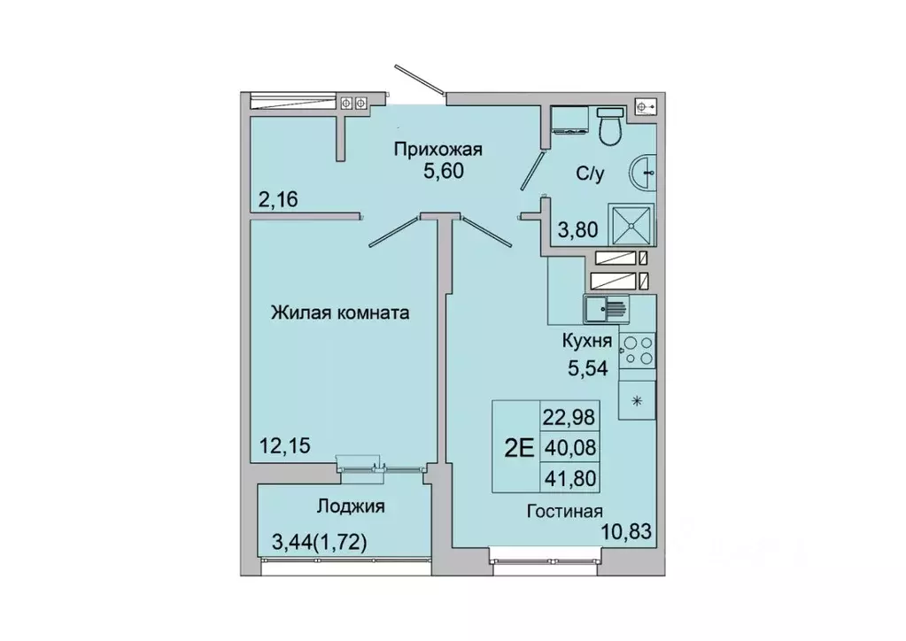 2-к кв. Ростовская область, Батайск ул. Булгакова, 11 (41.8 м) - Фото 0