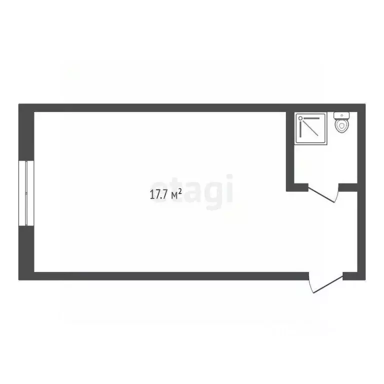Комната Саха (Якутия), Якутск ул. Дзержинского, 22/6 (17.7 м) - Фото 1