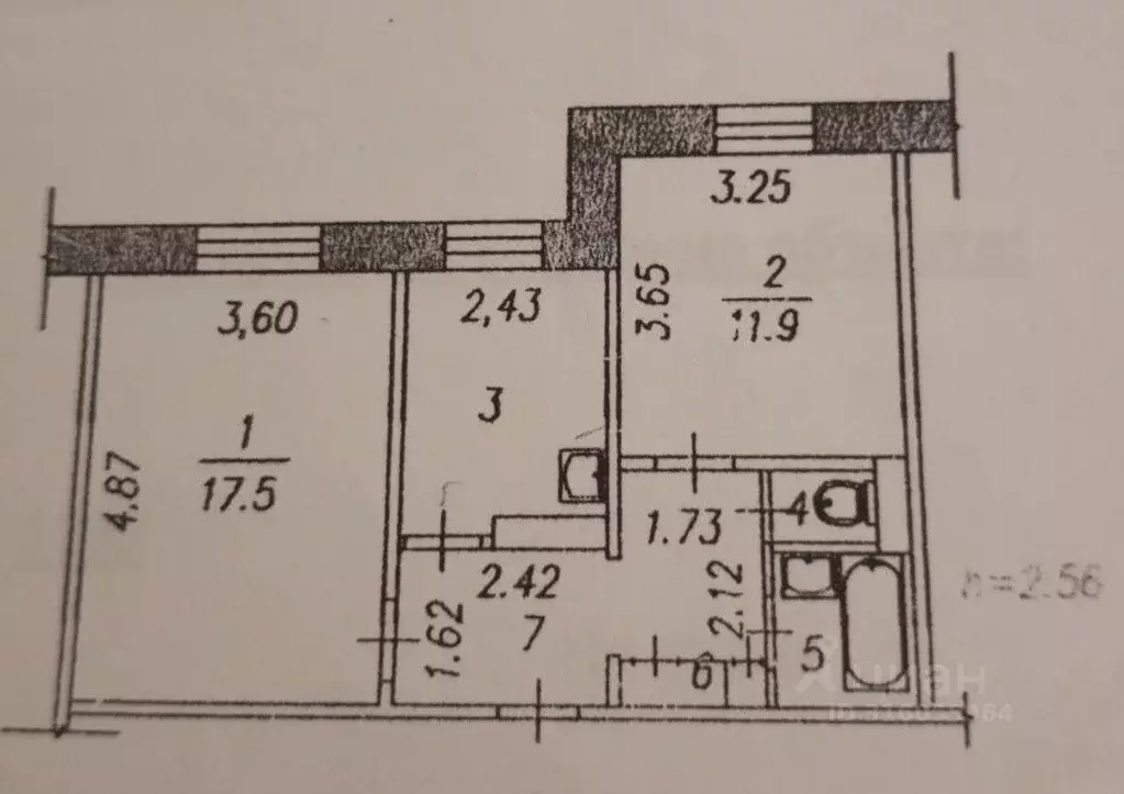 2-к кв. Кемеровская область, Новокузнецк Белградская ул., 3 (50.0 м) - Фото 1