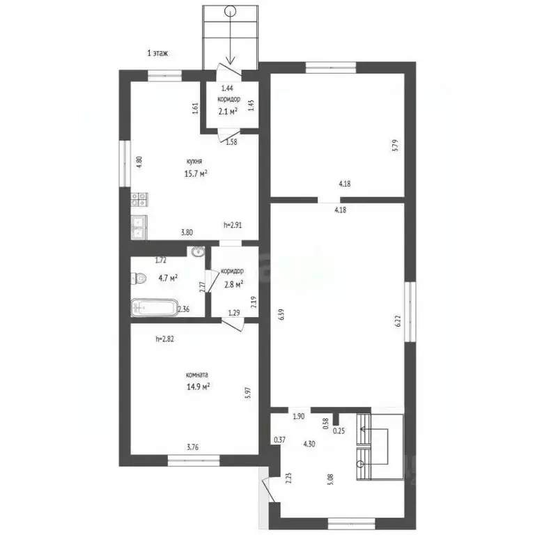 Дом в Смоленская область, Смоленск ул. Ново-Майская, 12А (399 м) - Фото 2