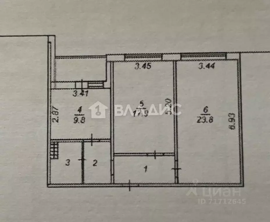 2-к кв. Воронежская область, Воронеж ул. Сельская, 2М (64.8 м) - Фото 2