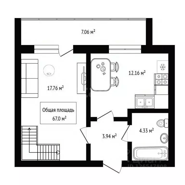 2-к кв. Новосибирская область, Бердск Морской мкр, 11 (67.0 м) - Фото 1