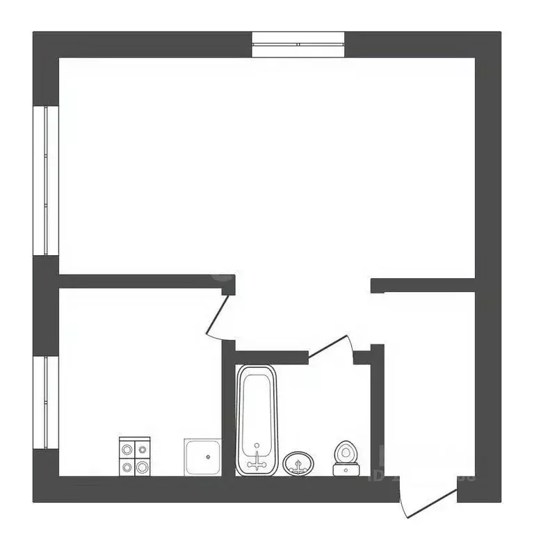 1-к кв. Тверская область, Тверь Озерная ул., 4 (29.6 м) - Фото 2