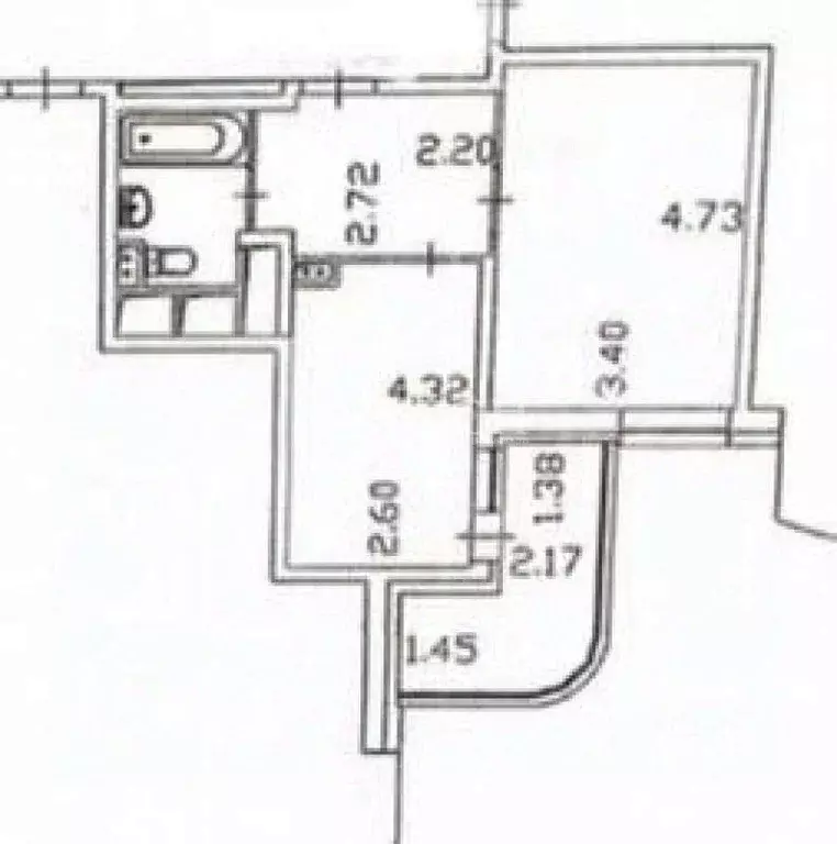 1-к кв. Московская область, Балашиха ул. Демин луг, 2 (43.0 м) - Фото 1