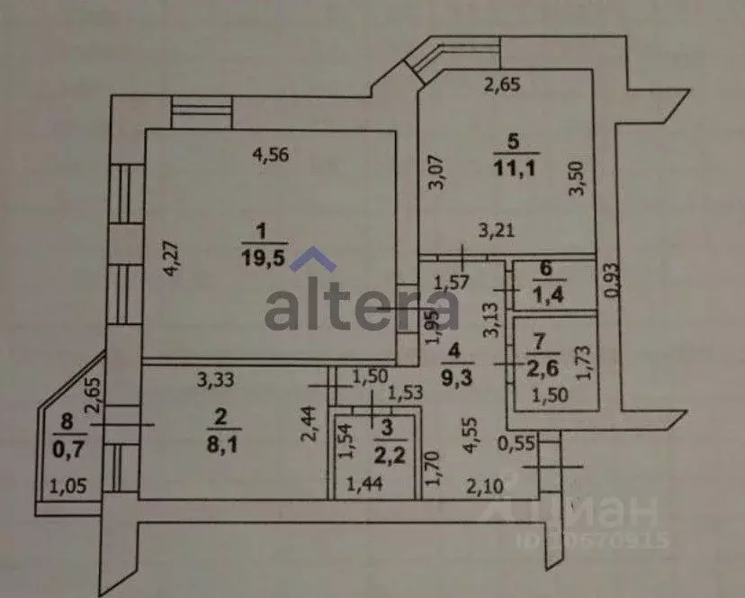 2-к кв. Татарстан, Казань ул. Марселя Салимжанова, 17 (54.9 м) - Фото 1