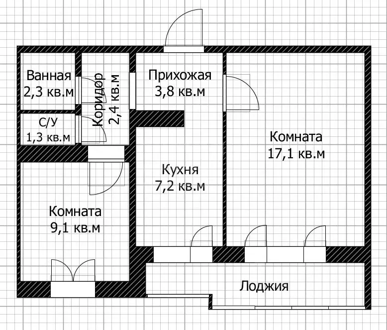 2-к кв. Оренбургская область, Оренбург ул. Чкалова, 31 (44.0 м) - Фото 1