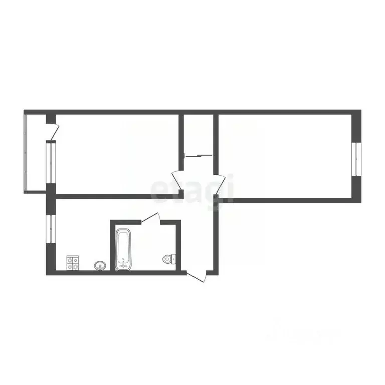 2-к кв. Камчатский край, Петропавловск-Камчатский ул. Кирдищева, 15 ... - Фото 2