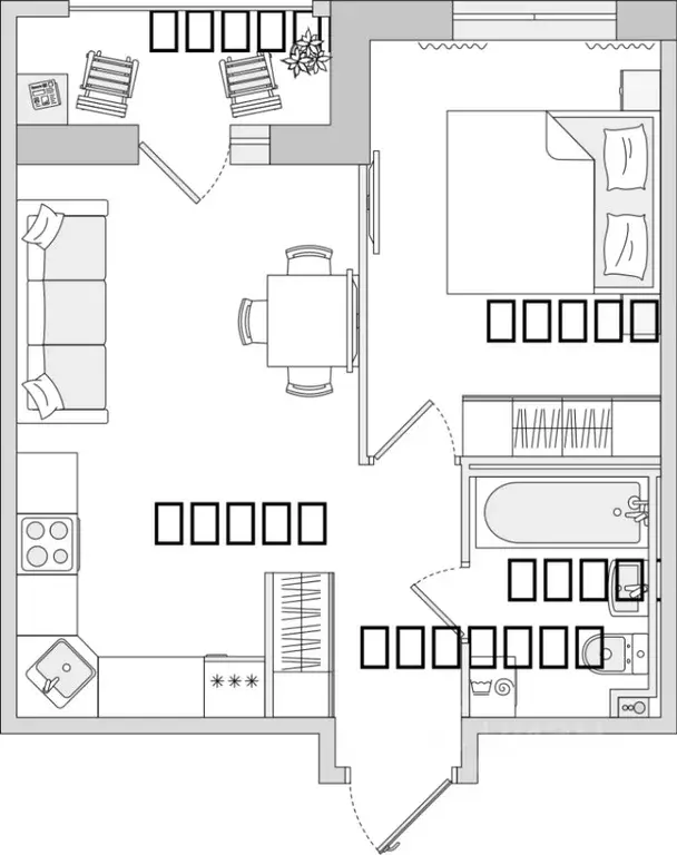 1-к кв. Ленинградская область, Всеволожский район, Свердловское ... - Фото 1