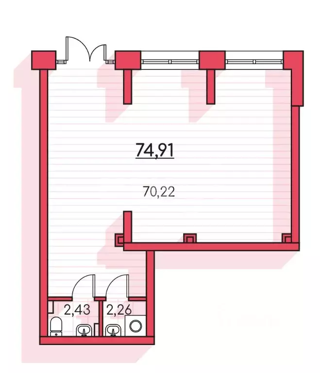 Помещение свободного назначения в Курганская область, Курган Заозерный ... - Фото 2