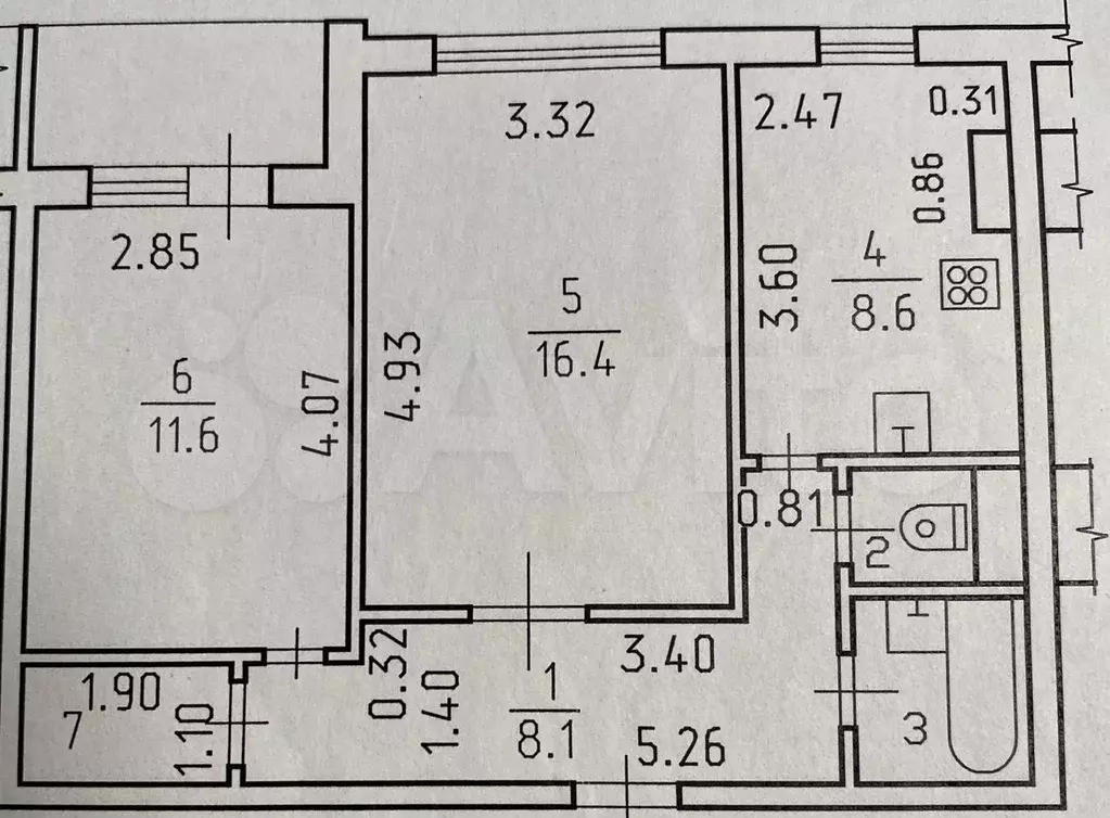 2-к. квартира, 51 м, 2/10 эт. - Фото 0