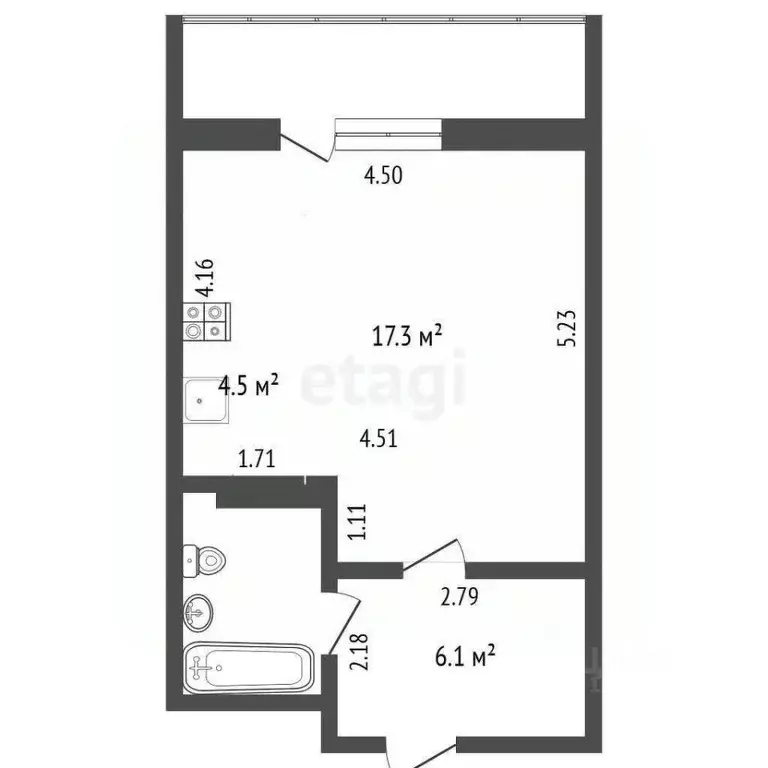 Студия Ямало-Ненецкий АО, Новый Уренгой ул. Имени В.Я. Петуха, 3/3 ... - Фото 2