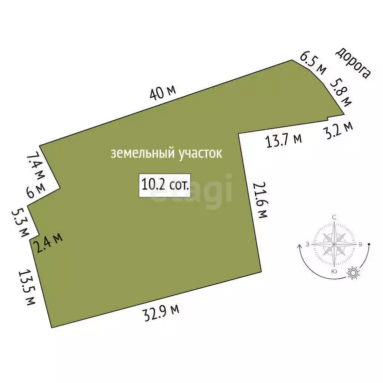 Участок в Тюменский муниципальный округ, село Луговое (10.22 м) - Фото 1