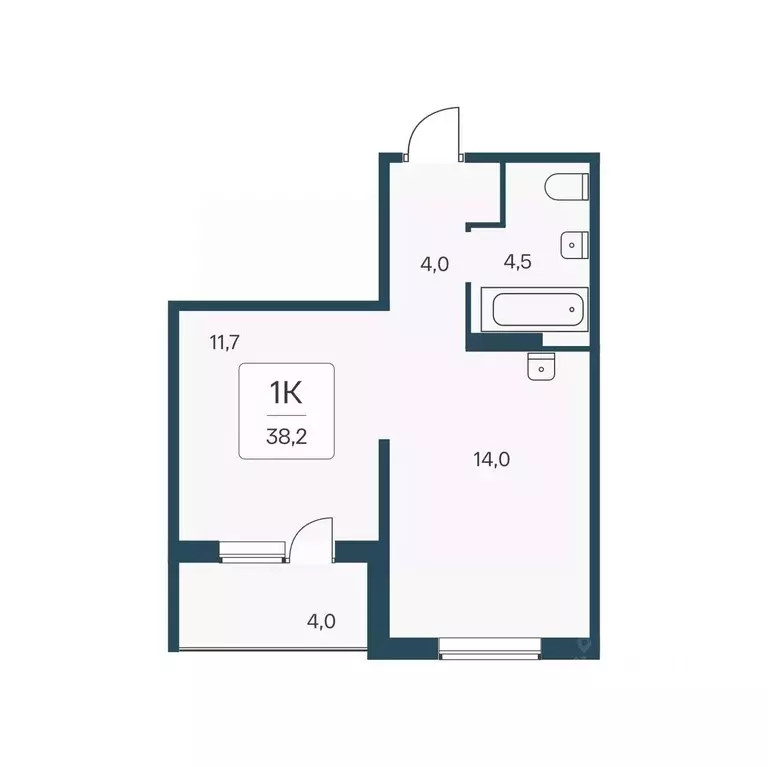 1-к кв. Новосибирская область, Новосибирск Кедровая ул., 80/3 (38.2 м) - Фото 0