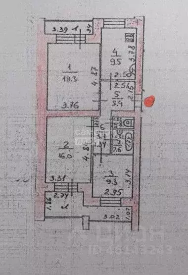 3-к кв. Марий Эл, Йошкар-Ола ул. Машиностроителей, 61 (77.6 м) - Фото 2