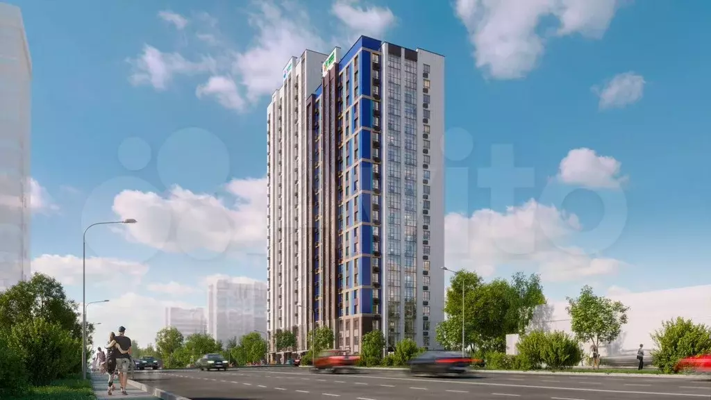 1-к. квартира, 41,5 м, 20/20 эт. - Фото 0