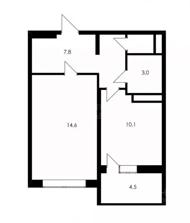 1-к кв. Тюменская область, Тюмень ул. Николая Федорова, 17 (38.5 м) - Фото 1