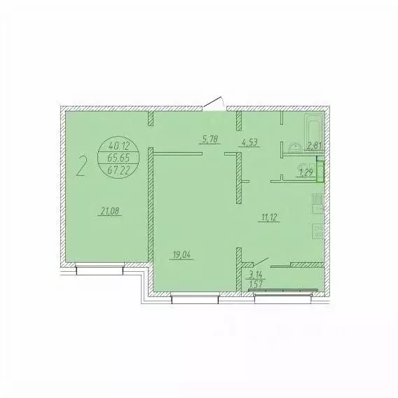 2-к кв. Сахалинская область, Анивский городской округ, с. Новотроицкое ... - Фото 1